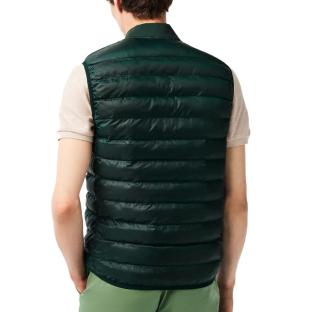 Ärmellose Daunenjacke Dunkelgrün Herren Lacoste Sinople Ansicht 0