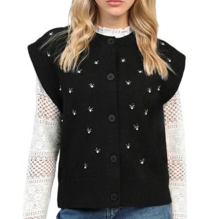 Gilet Noir Femme An'ge Lucie vue 0