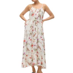 Kleid Beige/Rot/Grün Frau Vero Moda Easy Ansicht 0