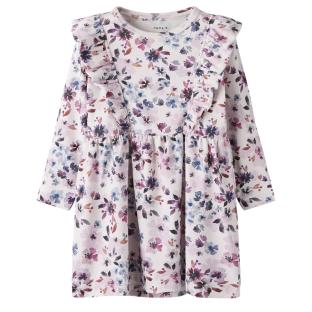 Robe Fleuris Rose/Blanc Fille Name it Fkayla vue 0