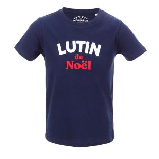 T-shirt Marine Garçon Monsieur T-shirt Lutin de Noel vue 0