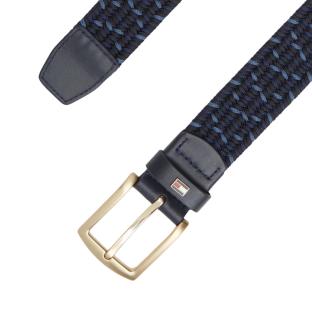 Tommy Hilfiger Denton Elastischer Gürtel in Schwarz/Blau für Damen Ansicht 0