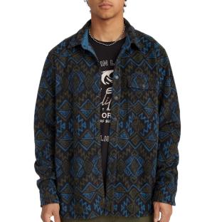 Camisa de abrigo negra/azul con estampado para hombre O'Neill Superfleece ver 0