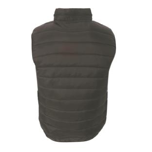 Chaqueta de pluma sin mangas gris para hombre American College DOU541 ver 0