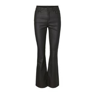Pantalon Simili Noir Femme Vero Moda Curve Siga Hr vue 0