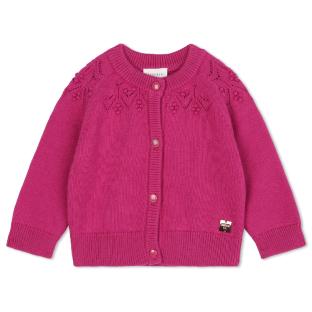 Fuchsia Cardigan Baby Girl Carrément Beau Y30211 Photo of the Espace des Marques %store% store - view of %key%