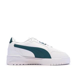 Weiß-grüne Herren-Sneaker Puma Shuffle Downtown Ansicht 0