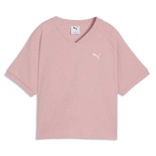 Camiseta corta rosa pálido para mujer Puma Relaxed ver 0