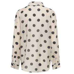 Chemise à Pois Beige Femme JDY Fay vue 0
