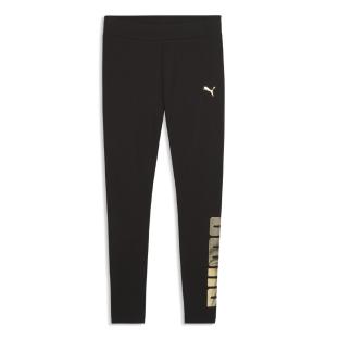 Legging Noir Logo Doré Femme Puma Metalli vue 0