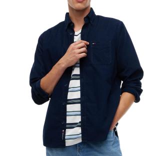 Camisa de rayas azul marino para hombre de Tommy Hilfiger Reg ver 0