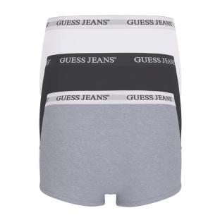 X3 Boxers Noir/Blanc/Gris Homme Guess Trunk vue 0