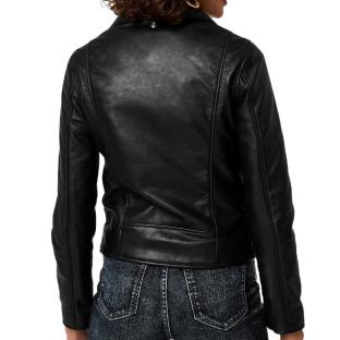 Veste en cuir Noir Femme Schott Lcw8615 vue 0