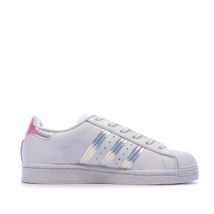 Superstar J Baskets blanches junior Adidas vue 0