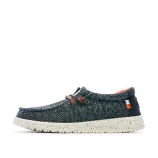 Hey Dude Wally Youth Sox Shoes Blue Boy Photo of the Espace des Marques %store% store - view of %key%