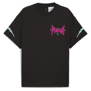 Schwarzes Herren-T-Shirt Puma Hoops X Rick and Morty Ansicht 0
