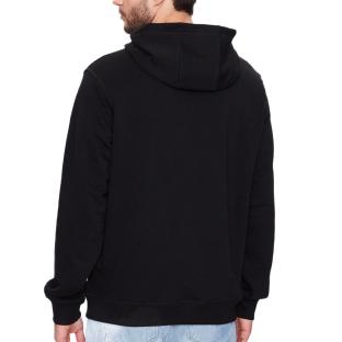 Sweat à Capuche Noir Homme Guess Embro vue 0