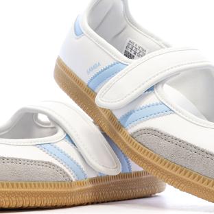 SAMBA JANE Baskets Blanc/Bleu Adidas vue 0