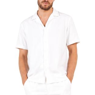 Camisa blanca de hombre RMS26 de seersucker ver 0