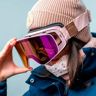 Gafas de esquí rosas para mujer Cairn Magnitude Clx3z ver 0