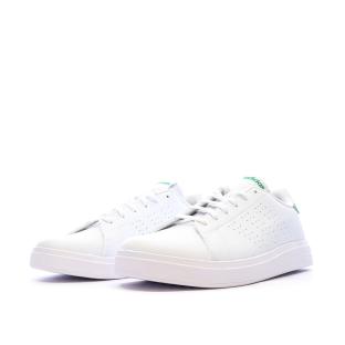 Baskets Blanches Mixte Adidas Advantage Base 2.0 J vue 0