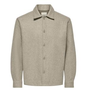 Chemise Beige Homme Only & Sons Stavi Ash vue 0