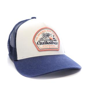 Gorra blanca/azul para hombre Quiksilver Sunsetwavesport ver 0