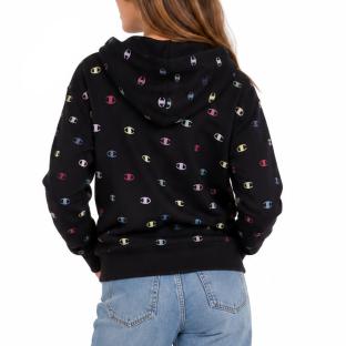 Sweat Zippé Noir Fille Champion Full vue 0