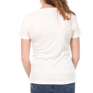 T-Shirt Crème Femme Le Coq Sportif Coq Marshmallow vue 0