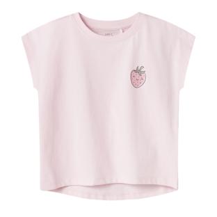 T-Shirt Rose Fille Name it Capsl vue 0