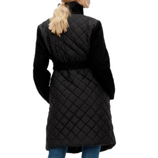 Schwarzer Mantel Frau Mamalicious Mix Jacket Ansicht 0