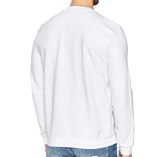 Sweat Blanc Homme Guess Triangle Logo vue 0