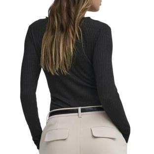 T-Shirt Manches Longues Noir Femme JDY Fransiska vue 0