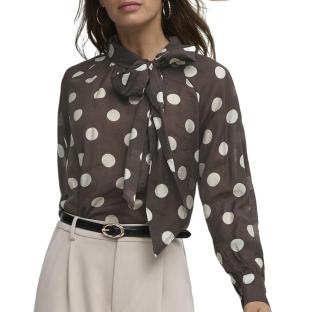 Blouse à pois Marron Femme JDY Fay vue 0