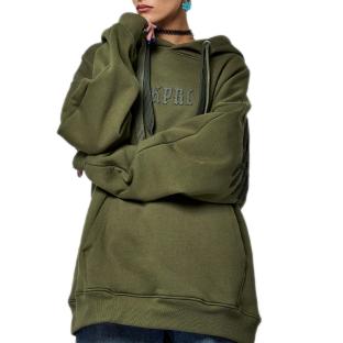 Kaporal SALTO Women's Khaki Hoodie Photo of the Espace des Marques %store% store - view of %key%