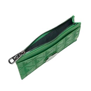 Lacoste Green Monogrammed Leather Zip-Up Card Holder Photo of the Espace des Marques %store% store - view of %key%