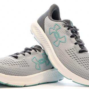 Women's Running Shoes Grey/Turquoise Under Armour Charged Pursuit Photo of the Espace des Marques %store% store - view of %key%