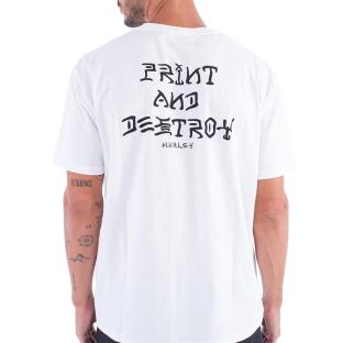Hurley Men’s White T-shirt – Print And Destroy Photo of the Espace des Marques %store% store - view of %key%