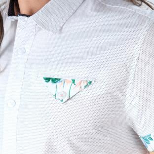 Kurzarmhemd Weiß Herren Deeluxe Majorca Ansicht 0