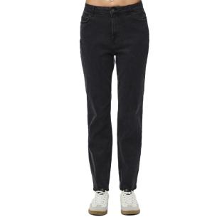 Jean Mom Noir Femme Pieces Kesia vue 0