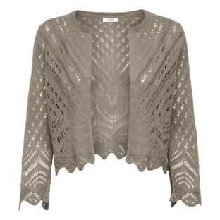 Women's Brown Cardigan JDY Sun 3/4 Cropped Photo of the Espace des Marques %store% store - view of %key%