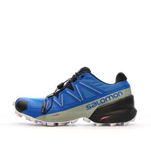 Zapatillas trail Salomon Speedcross 5 Negro/Azul, Hombre ver 0