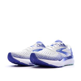 Chaussures de Running Blanc/Bleu Femme Brooks Ghost 16 vue 0