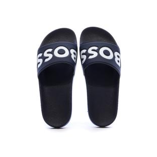 Claquettes Bleu Marine Homme BOSS Aryeh vue 0