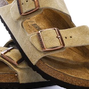 Sandales Latte Mixte Birkenstock Arizona vue 0