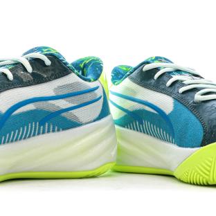 Chaussures de basketball Bleu/Verte Homme Puma All-pro Nitro vue 0