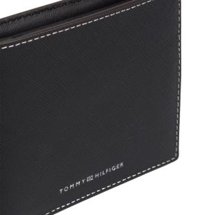 Portefeuille Noir Homme Tommy Hilfiger Saffiano vue 0