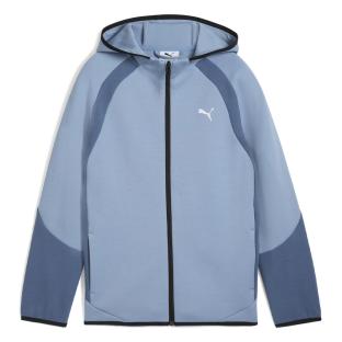 Sweatshirt mit Reißverschluss Blau Männlich Puma Evostripe Ansicht 0