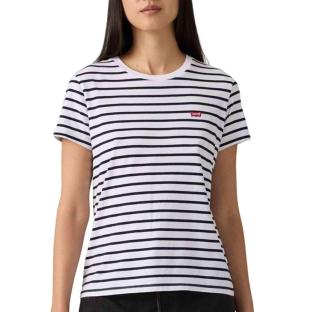 T-Shirt Blanc/bleu Femme Levi's Perfect 1 vue 0