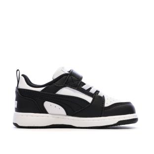 Baskets Noires/Blanches Garçon Puma Rebounds vue 0